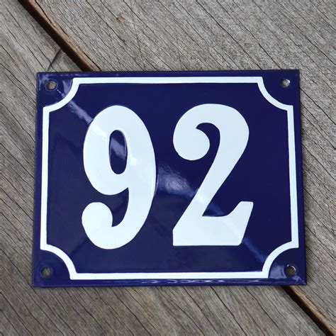 french metal house numbers|french enamel house numbers.